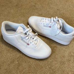 Reebok white shoes